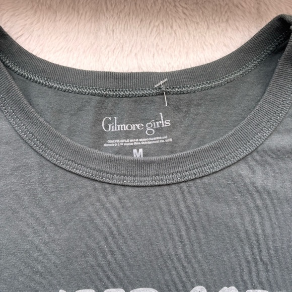 Gilmore Girls Luke's Diner "You Need Coffee" Graphic T-Shirt Grey Size M - Picture 3 of 4